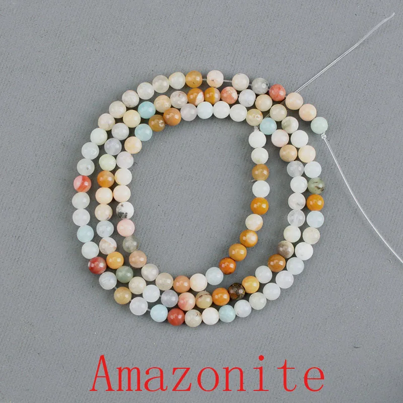 Amazonite Натуральный камень Агаты Амазонит гранат Turquoises Лазурит Круглые свободные бусины для самостоятельного изготовления ювелирных изделий браслет ожерелье 2 мм 3 мм - Цвет: Amazonite