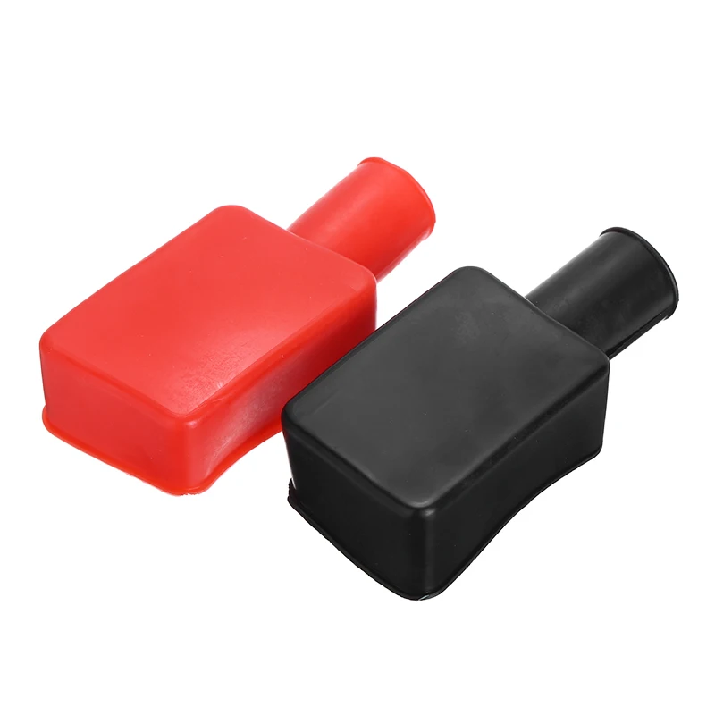 2pcs Car Battery Negative Positive Terminal Covers Cap Boot Insulating Protector Replacement Batteries Accessories | Автомобили и