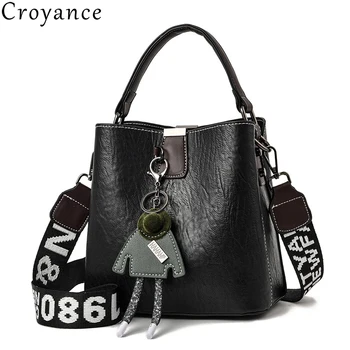 

Croyance Fashion 2020 PU Leather Women's Handbags Designer Casual Ladies Tote Female Bucket Shoulder Bags Crossbody Purse