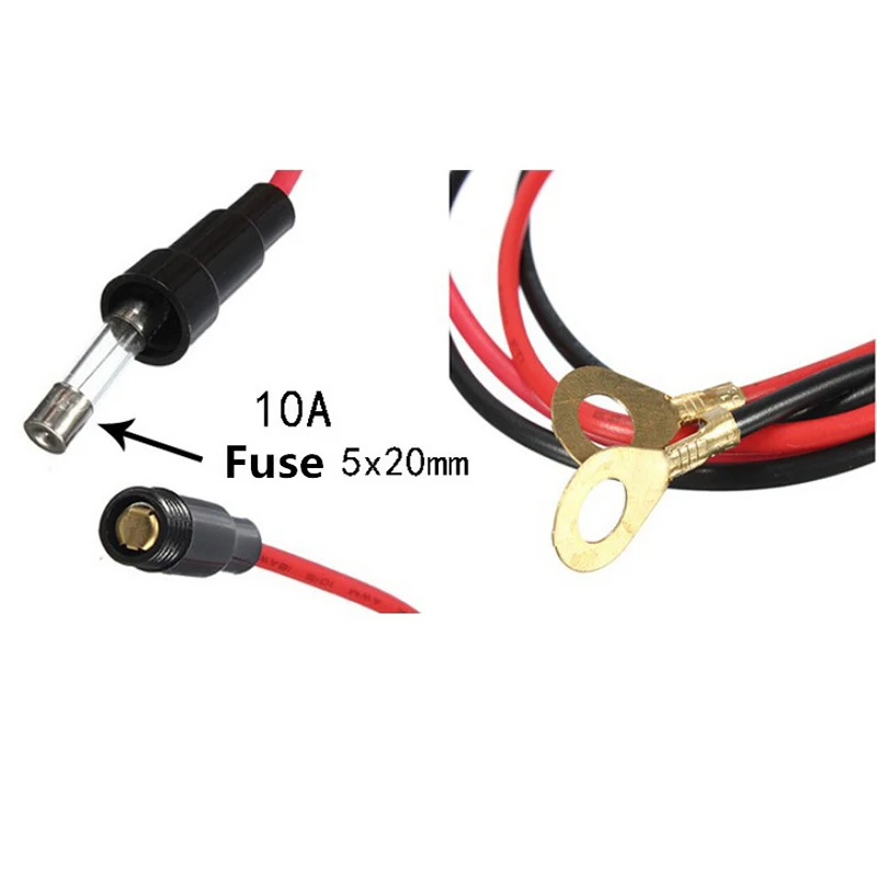 12V 24V 120 Вт прикуриватель Водонепроницаемый Мощность мотоцикла лодка розетка для автомобильного прикуривателя разъем с предохранителем и провода