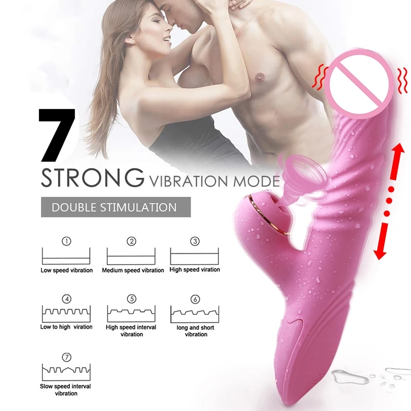 Настраиваемый нагреваемый 7 Частотный двигатель секс игрушки мощный сосание