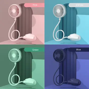 

Universal Hands Free Neck Fan USB Rechargeable 3 Speed Flexible Air Cooling Clip Fan for Baby Stroller Car Seat Desk Camping Gym