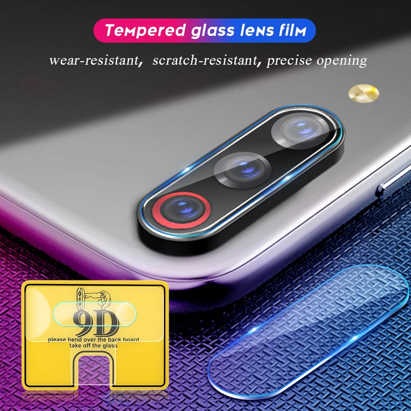 Защитная линза 9D для камеры телефона Xiaomi Mi9 SE 9T CC9E Mi8 Lite прозрачная защитная пленка