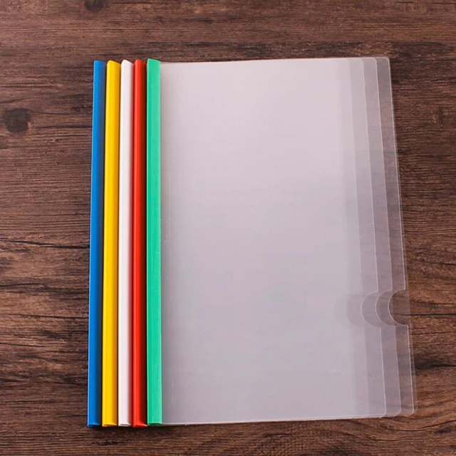 10PCS A4 Size Clear Plastic Paper File Book Document Folder