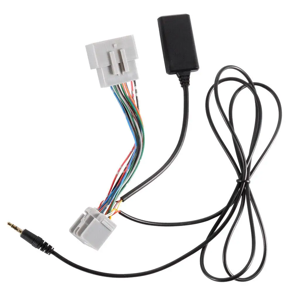 12 В 14Pin 1,5 м автомобильный Bluetooth аудио кабель автомобильный Bluetooth AUX адаптер подходит для OLVO C30 C70 S40 S60 S80 V40 аксессуары - Название цвета: Black