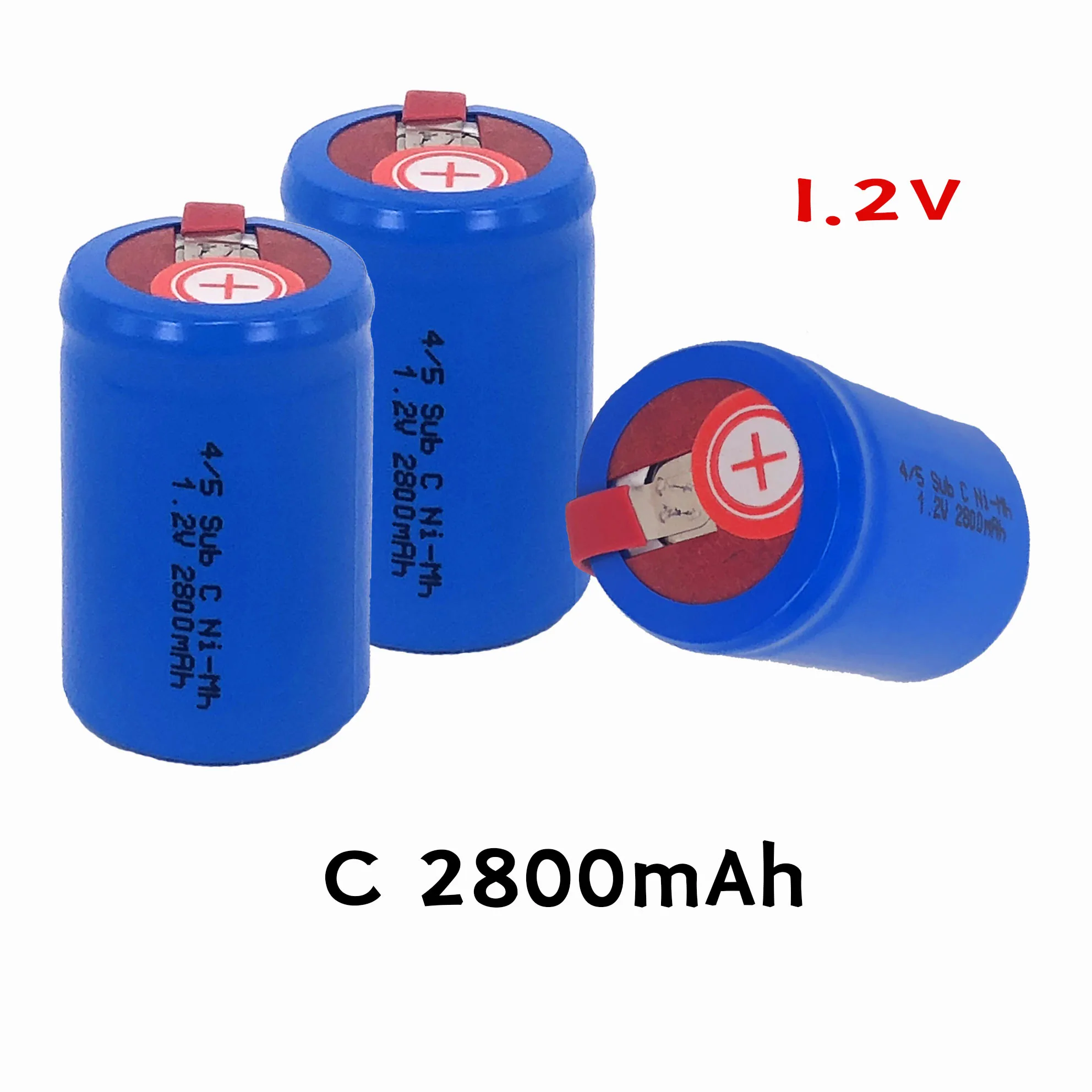 Batteria Al Litio Li-Po Originale 4/5Sc Sc Sub C Agli Ioni Di Litio Ad Alta Scarica 1.2V 2800Mah Batterie Ricaricabili Ni-Mh Con Linguette Di Saldatur