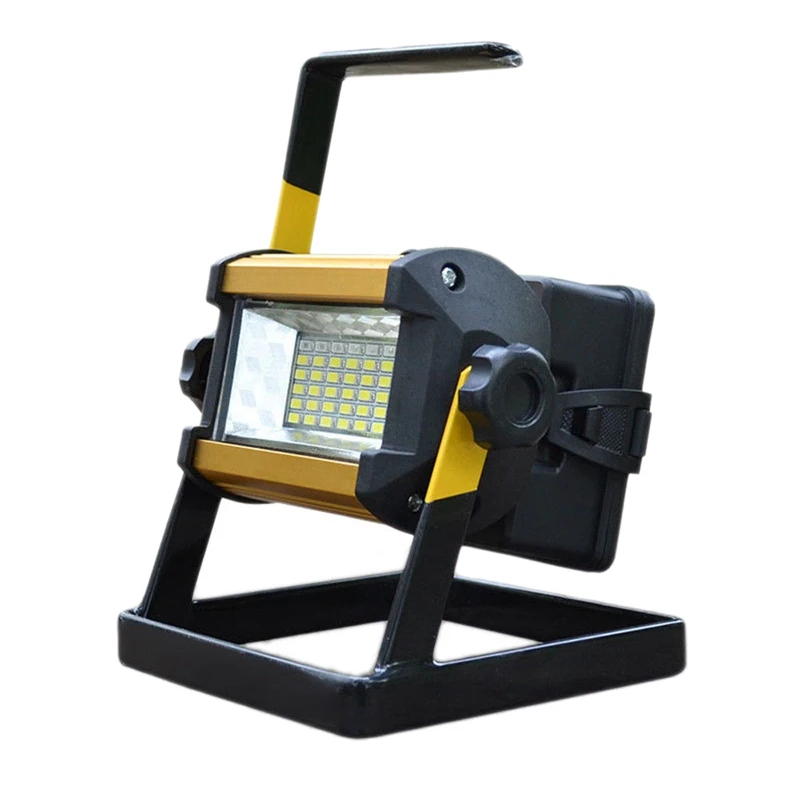 HLZS-50W 36 LED Portable Rechargeable Flood Light Spot Work Camping Fishing Lamp EU Plug