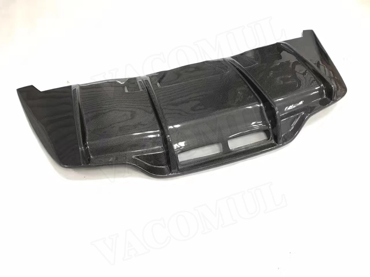 P Стиль углеродного волокна задний бампер для губ Диффузор для Mercedes Benz C Class W205 C205 C63 AMG Coupe