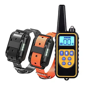 

Dog Shock Training E Collar with Remote Coach Electric Trainer Rechargeable Liquid Crystal Display Remote Control Suitable