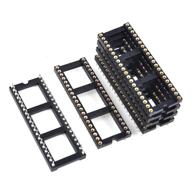 6x2,54 мм шаг 40 круглых штифтов двухрядный DIP IC Разъем адаптер припой