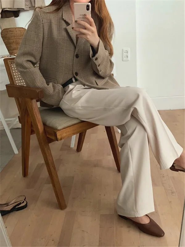 South Korea CHIC Simple Loose-Fit Handsome Trend Casual Suit Jacket
