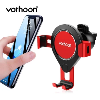 

Vothoon Gravity Car Phone Holder For iPhone 11 Xs Samsung S20 Xiaomi in Car Air Vent Mount Mobile Phone Holder Stand