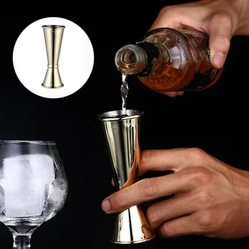 

Stainless Steel Cocktail Scale Cup Bar Accessories Kitchen Double Head Measuring Cups Bartending Measuring Cup For Bar Jigger