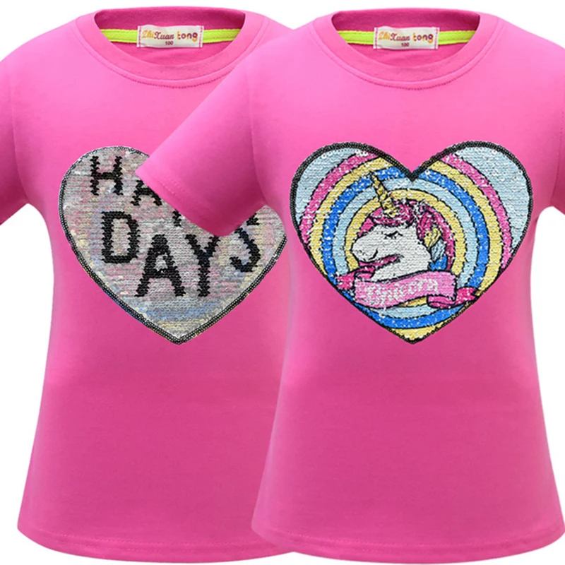 Summer-Unicorn-T-shirt-Girls-Short-sleeved-Cotton-Heart-shaped-Cute-Girls-Tops-Variable-Double-Sided.jpg_640x640 (3)