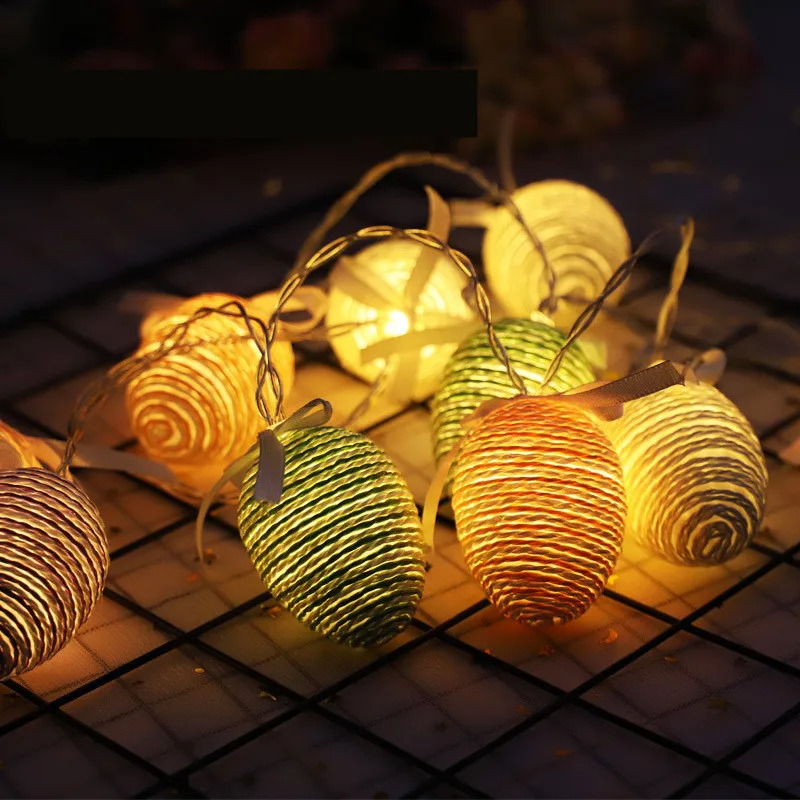 

1.5M New Led String Lights Easter Eggs Rope Egg Battery Light Strings Easter Party Decoration Lights Sales WQ08
