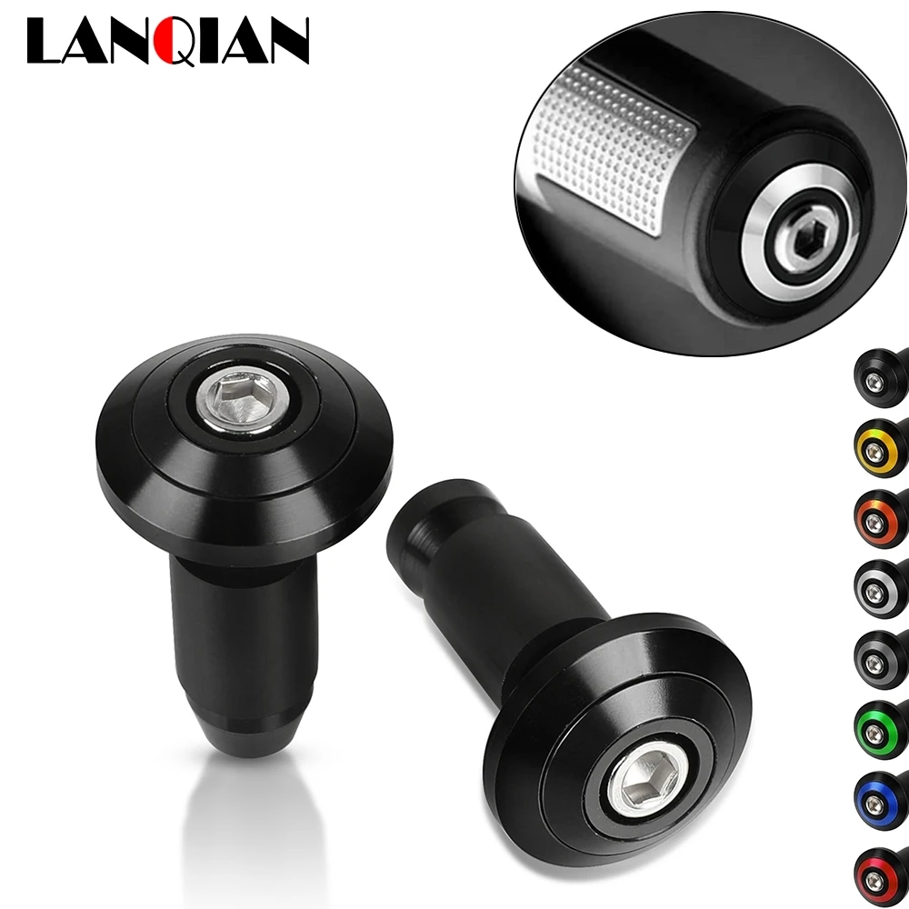 

1 Pair Motorcycle Grip Handlebar End Cap Aluminium Alloy Motocross Handle Bar Grips End Plugs For Moto Bike Handlebar Accessory