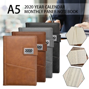 2020 New A5 Diary Weekly Monthly Schedule Notebook Journal Planner Calendar Book Back to School Business Daily Plan Note Book