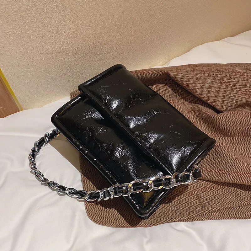 Винтажная модная женская сумка, новинка, высокое качество, искусственная кожа, женская дизайнерская сумка на цепочке, сумка через плечо