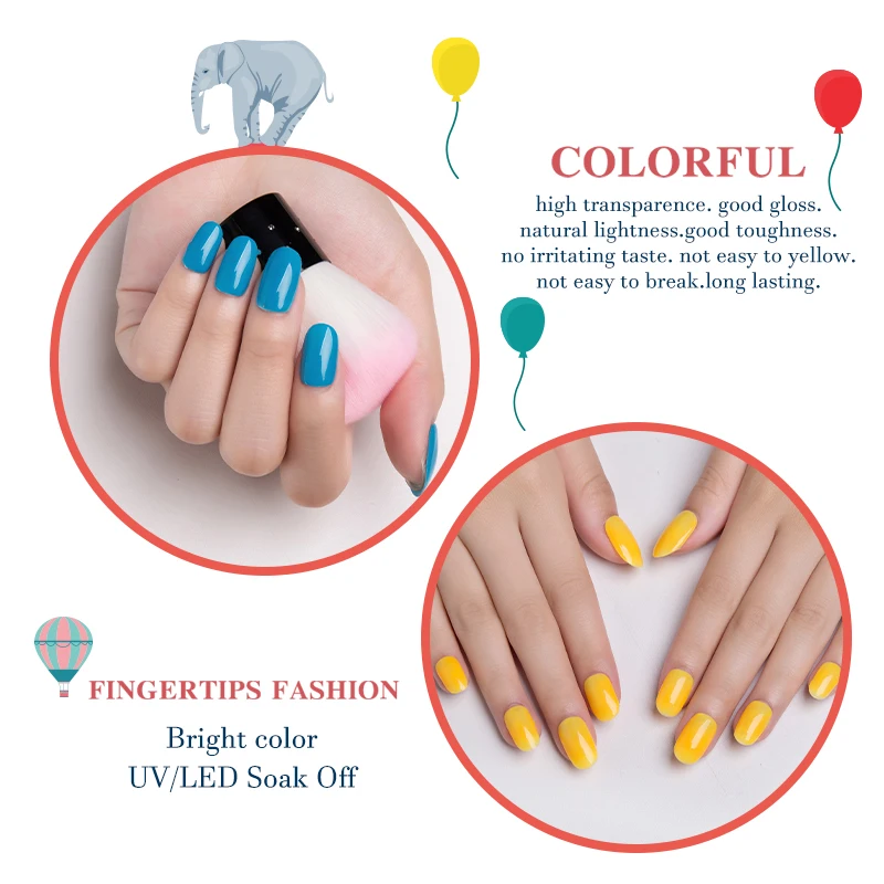 NAILCO летний Цветной Гель лак для ногтей Блестящий цветной Гибридный телесный 15 мл