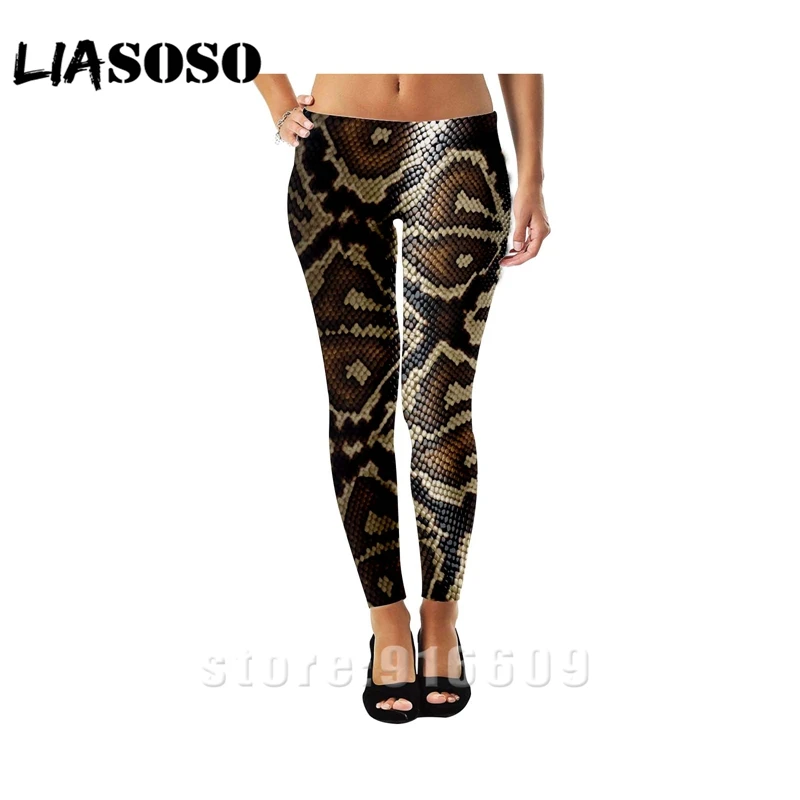 6 3d Print Men Women top full length paint sexy punk Beach Harajuku Snake skin Leggings fur Sweatpants Pants anime jogger trousers - Цвет: 6