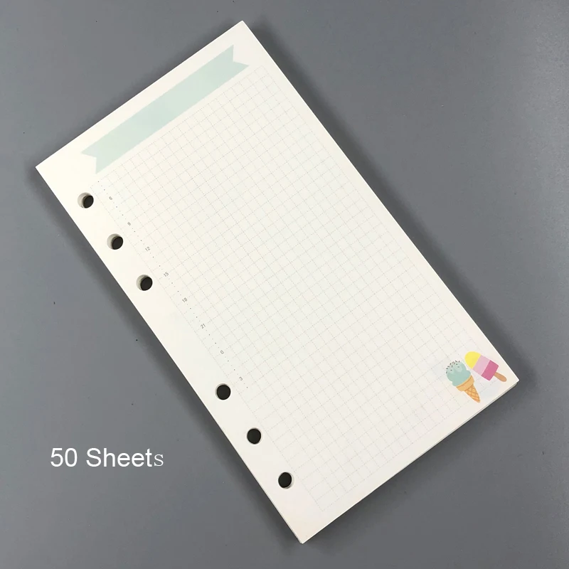 summer date Fromthenon милый блокнот для Filofax Dokibook спиральный планировщик A5A6A7 дневник внутренний ядро Weekl ежемесячный точечный наполнитель бумага - Цвет: summer date