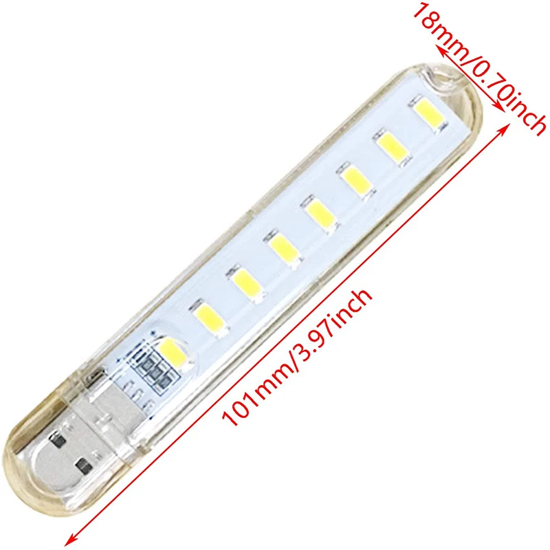 Портативная мини лампа с 8 светодиодами и USB портом 5 В|USB-гаджеты| |