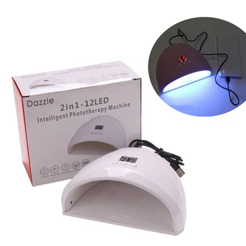 

36W Nail Dryer Nail Light Therapy Machine Pro USB Nail Machine LED Dryer Induction Quick-drying Lamp Gel Nail Art Supplies