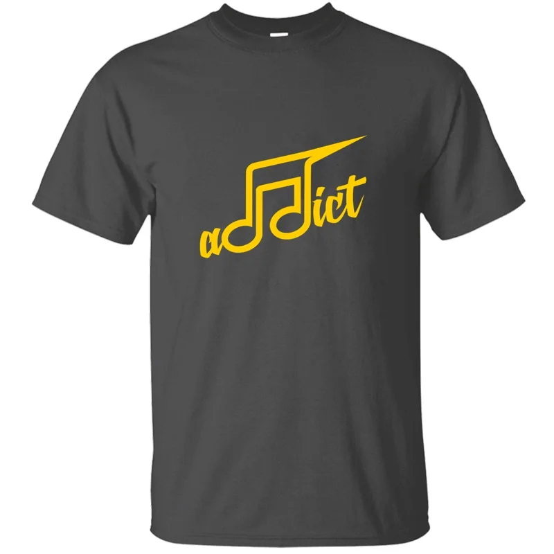 Summer Printed Music Addict Tshirt For Men O Neck Outfit 100% Cotton Short-Sleeve Comical T Shirts 2019 Clothing Hiphop |