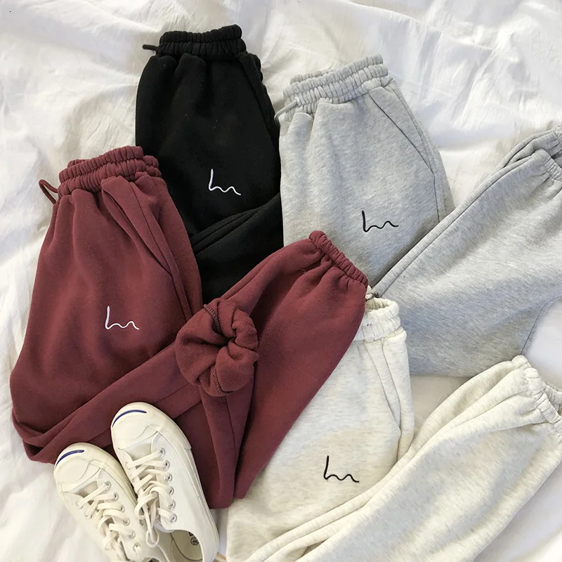 Autumn Winter Loose Jogger Pants Women High Waist Warm Sportwear Trousers Female Fashion Casual Streetwear Cargo Pants(S-2XL) Autumn Winter Loose Jogger Pants Women High Waist Warm Sportwear Trousers Female Fashion Casual Streetwear Cargo Pants(S-2XL)