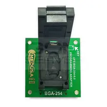 Adaptador de programación de enchufe de 100%, adaptador de UFS BGA 254, Medusa Pro II, BGA-254, original, nueva versión