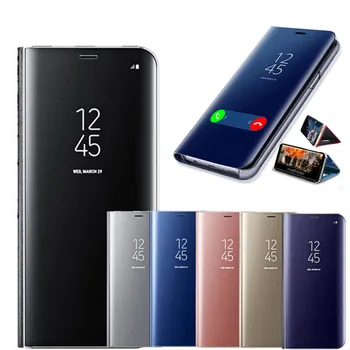

Smart Full Cover For Samsung Galaxy J5 J7 2016 Note 10 Plus 8 9 S10 Plus S8 S9 Plus S6 S7 Edge Case Mirror Flip Cover Phone Case