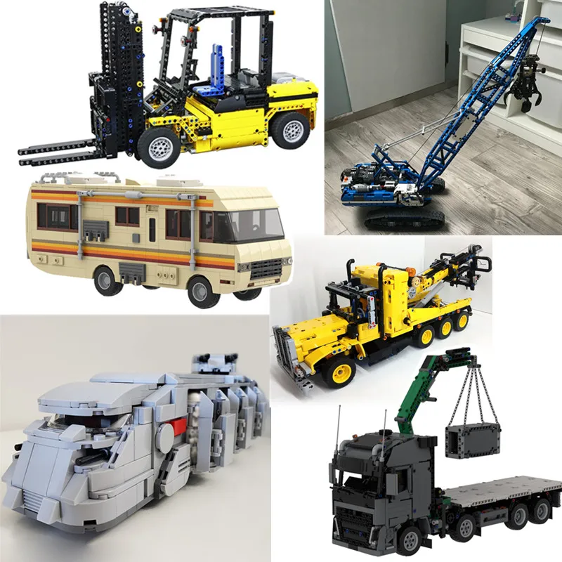 

Crane truck Building Block Construction Toy DIY Bricks Model Bricks Technic Creative Education Toys For Children Birthday Gift
