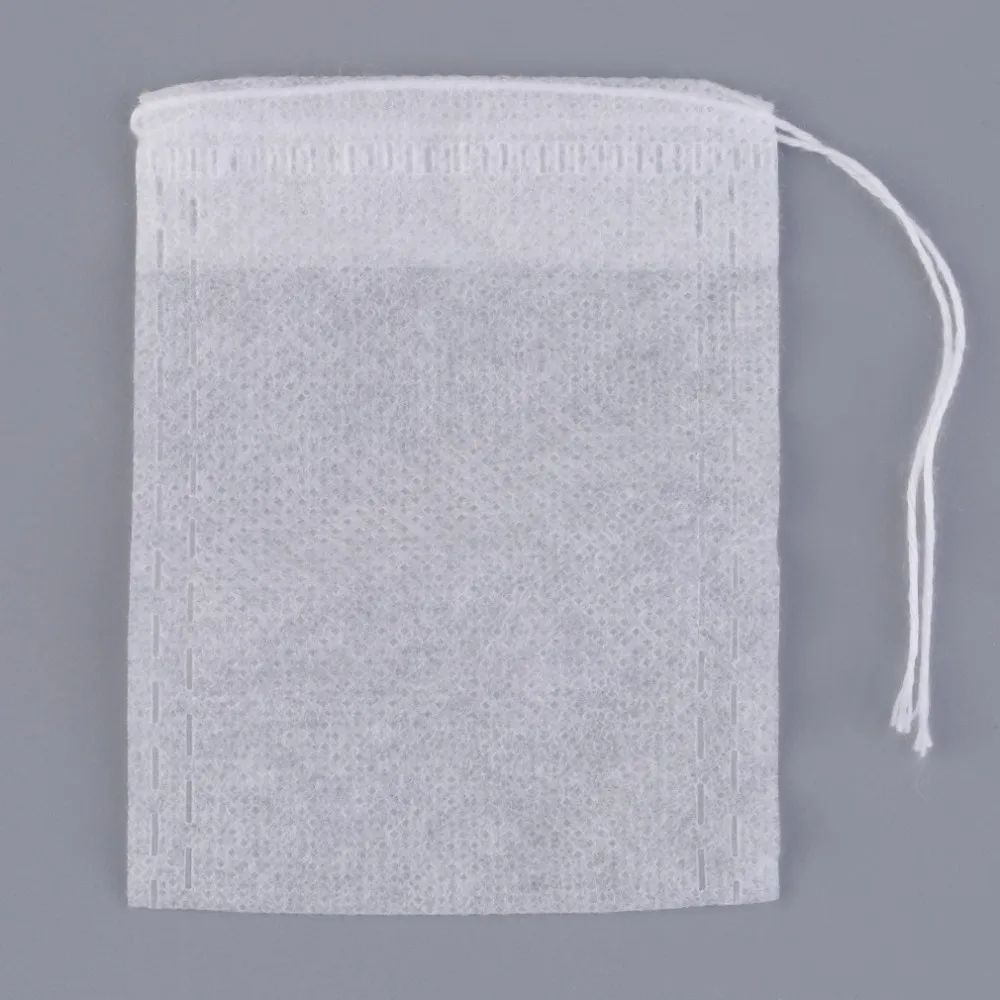 100pcs/lot Draw String Teabags strainer infuser Filter Paper Herb Loose Tea Bags For Home Travel Necessities Tools Drop shipping