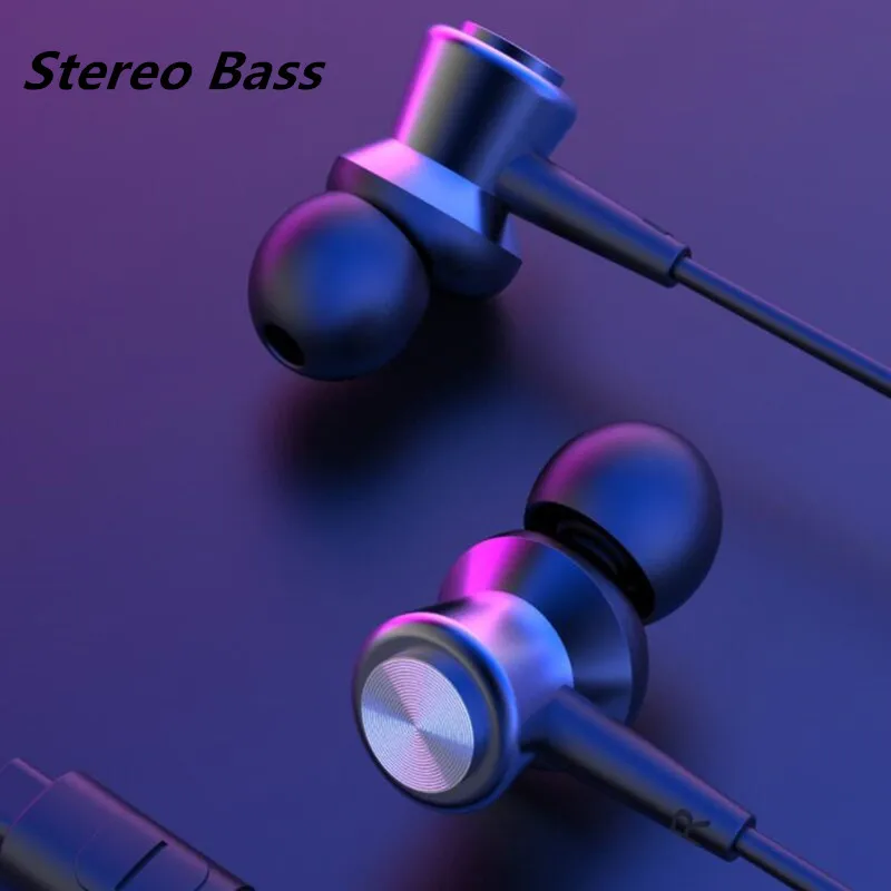 

3.5MM In-Ear Stereo Earphone Metal Sport Bass Earphone Noise Isolating Music Headset for Samsung Mobile Phone Universal