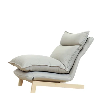 

H1 Floor Folding Single Seat Sofa Modern Fabric Japanese Living Room Furniture Armless Lounge Recliner Occasional Accent Chair