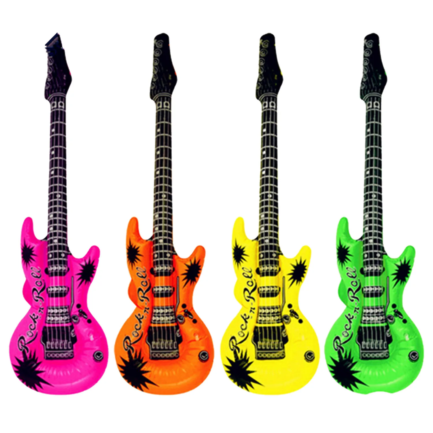 Online 14cps inflables guitarra saxofón micrófono globos instrumentos musicales accesorios de juguete para niños natación artículos para fiesta en la piscina