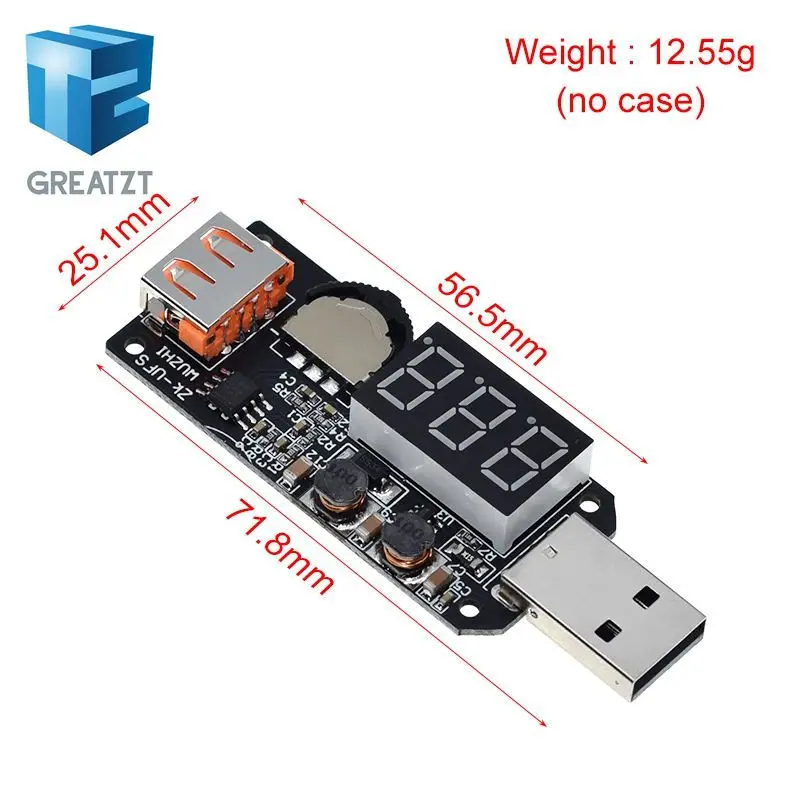 5V 5W USB Fan Gouverneur Timer LED Dimmen Modul Spannung Einstellbare Geschwindigkeit Controller Für Büro Auto Studenten wohnheim – Detail 4