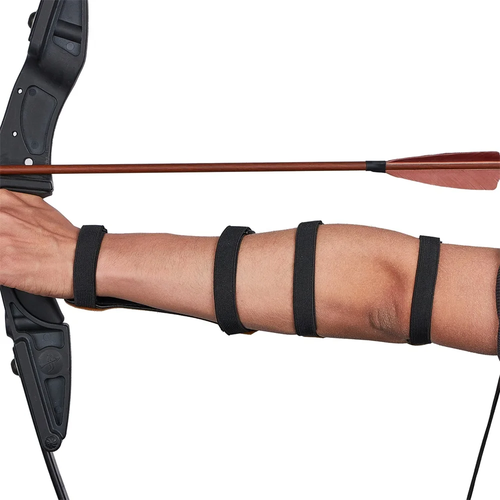 Protège-bras En Cuir Pour Tir à L'arc – Archery Arm Guard Ambidextre – Équipement Chasse Et Cible