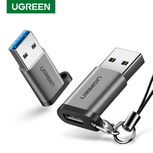 Ugreen USB type-c adaptateur Type C vers USB 3.0 adaptateur casque convertisseurs pour Samsung s10 AirPods Pro iPhone Xiaomi USBC adaptateur(China)