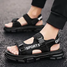 Летний Стиль мужские стильные модные дышащие вьетнамские спортивные Нескользящие универсальные сандалии