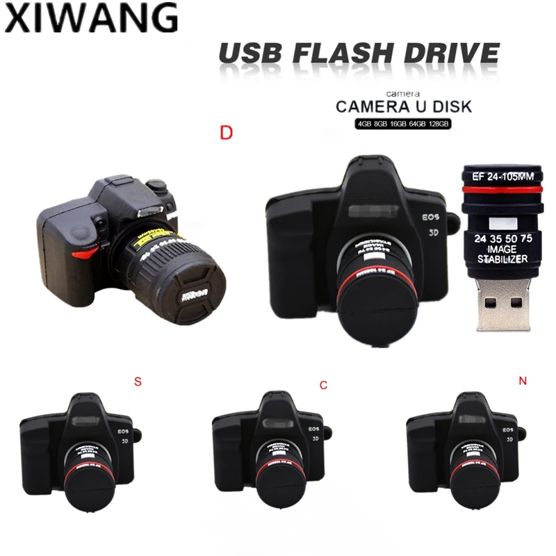 Мини SLR камера usb флэш-накопитель 4 ГБ 8 ГБ 16 ГБ флеш-накопитель 32 Гб 64 Гб 128 ГБ Флешка 2,0 реальная емкость флэш-накопитель в подарок