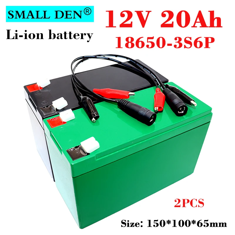 12V 20Ah 3S6P 18650 lithium battery pack Sprayer device with15A BMS for backup power surveillance camera solar equipment toy car |