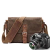 Men Vintage Oil Waxed Canvas Shoulder Bags Shockproof DSLR Camera Bag Waterproof Canvas messenger casual Crossbody Bags for men ► Photo 1/6