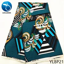 LIULANZHI африканская восковая ткань s 6 ярдов/партия настоящая восковая ткань с блестками горячая Распродажа нигерийская восковая хлопковая ткань ML8P18-ML8P28