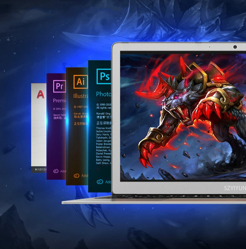 16G RAM I5-8250U Intel Laptop Russian Backlit Keyboard 128G-1024G SSD 15.6 Inch Metal Office Notebook Computer Working Netbook