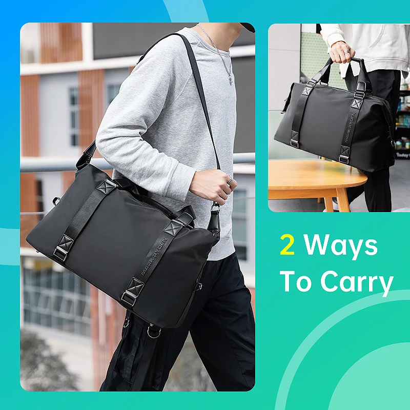 Mark Ryden 2021 Men Travel Bags Large Capacity Storage Bag Male Short Trip Handbag Bags Water-repellent Messenger Bag