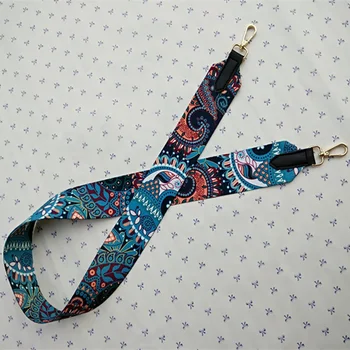 

Fabala RFID Blocking Shoulder Bag Strap Replacement Ethnic Style Handbag Crossbody Parts Not Adjustable Ribbon Bag Accessory