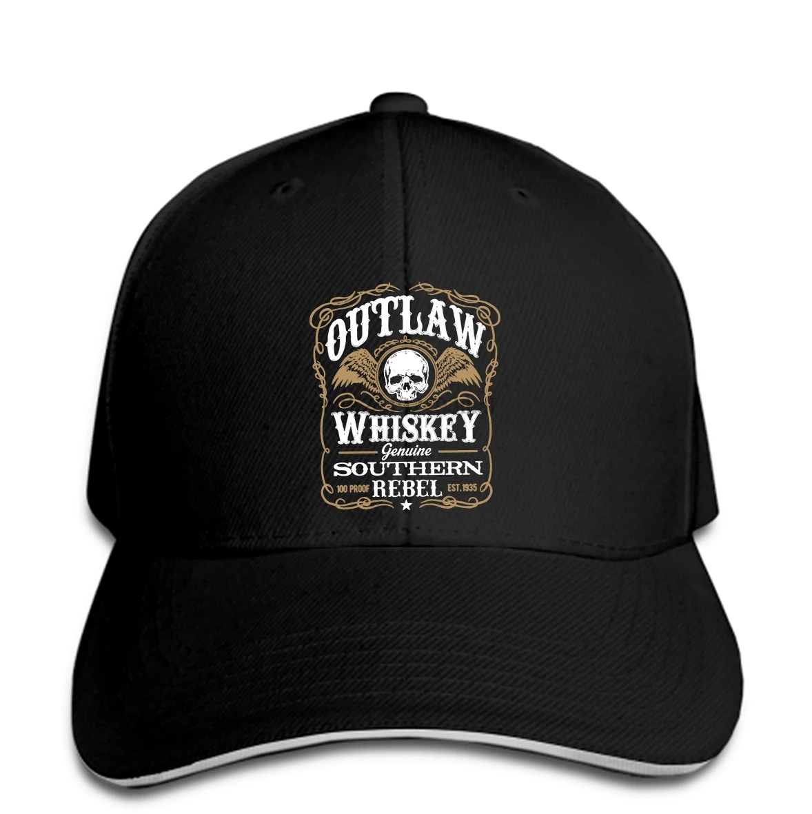 Бейсбольная кепка Outlaw Whisky Rebel Biker Motorrad Jim Beam Jonny Walker Кепка