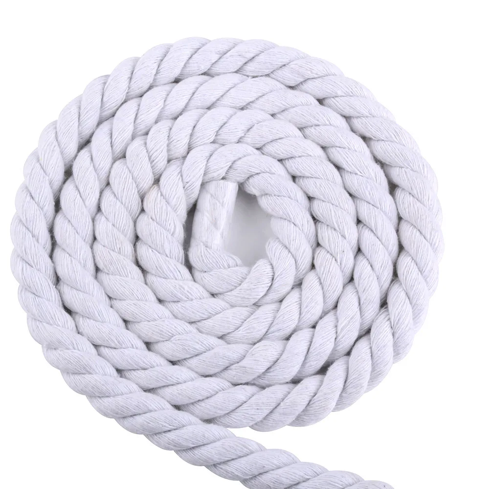 Corde naturelle coton blanc 4 mm x 10 m