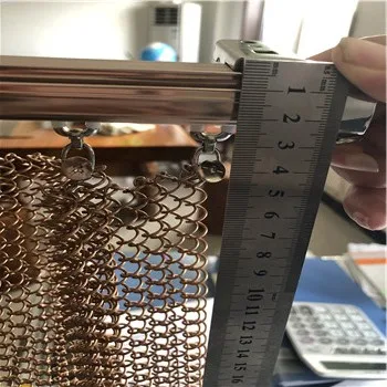 metal coil drapery curtain details